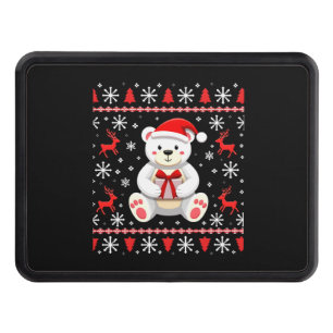 Bear Christmas Christmas Hitch Cover