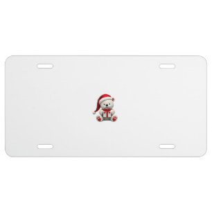 Bear Christmas Christmas License Plate