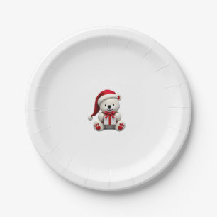 Bear Christmas Christmas Paper Plates