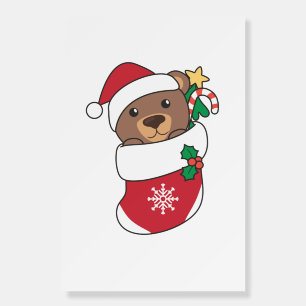 Bear Christmas Snow Winter Animals Bears Foam Board