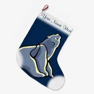 Bear Christmas Stocking Custom Bear Cub Stocking