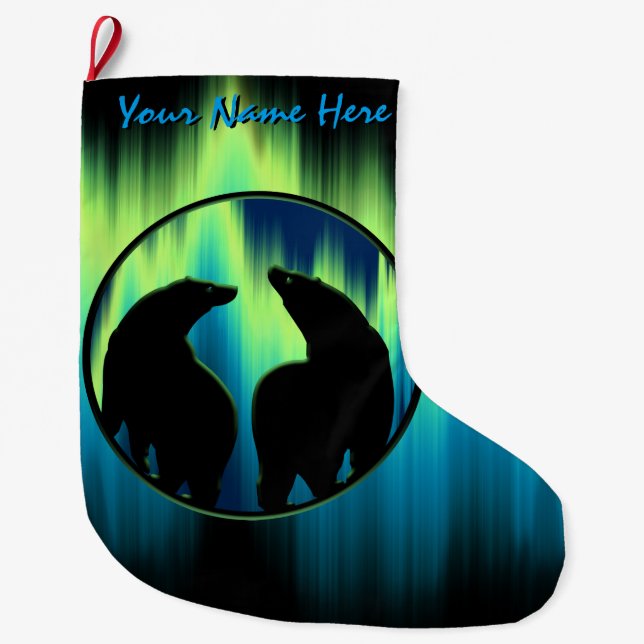 Bear Christmas Stocking Custom Bear Stocking (Front)