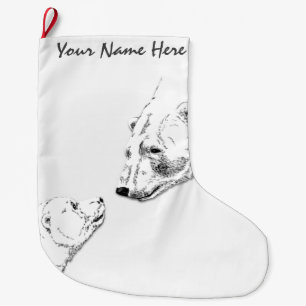Bear Christmas Stocking Custom Polar Bear Stocking