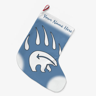 Bear Christmas Stocking Native Bear Claw Stocking