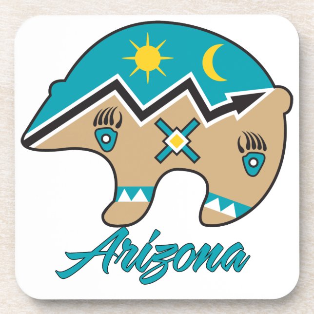 Bear Clan Arizona Beverage Coaster (Front)