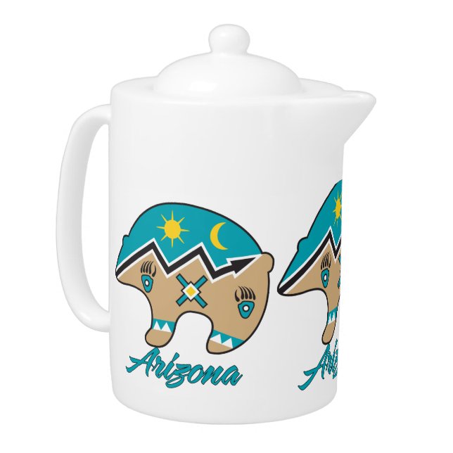 Bear Clan Arizona Teapot (Left)