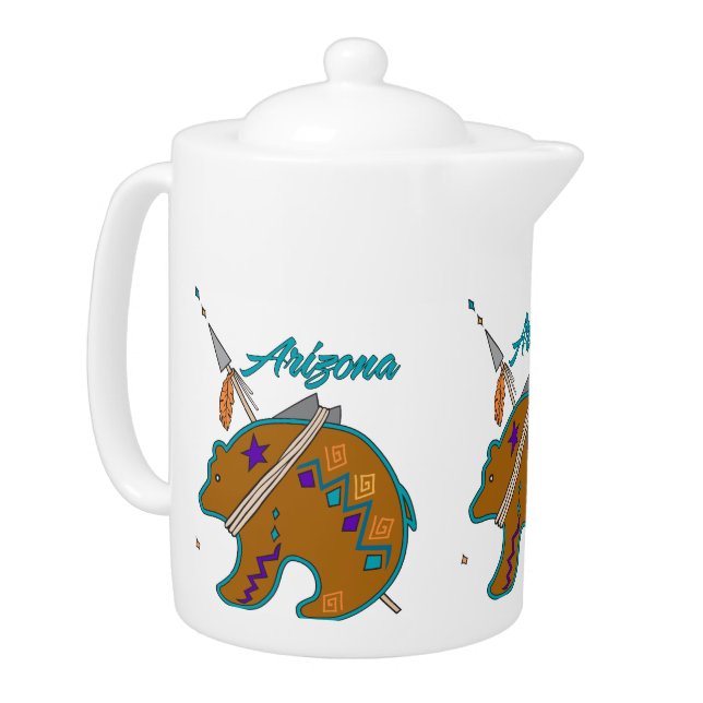 Bear Clan Arrow Teapot (Left)