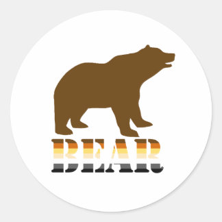 BEAR - CLASSIC ROUND STICKER