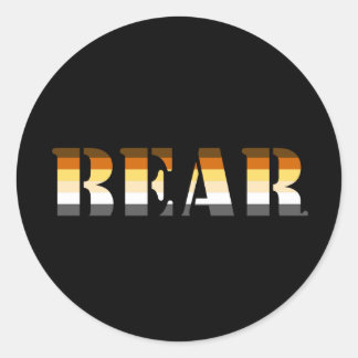 BEAR CLASSIC ROUND STICKER
