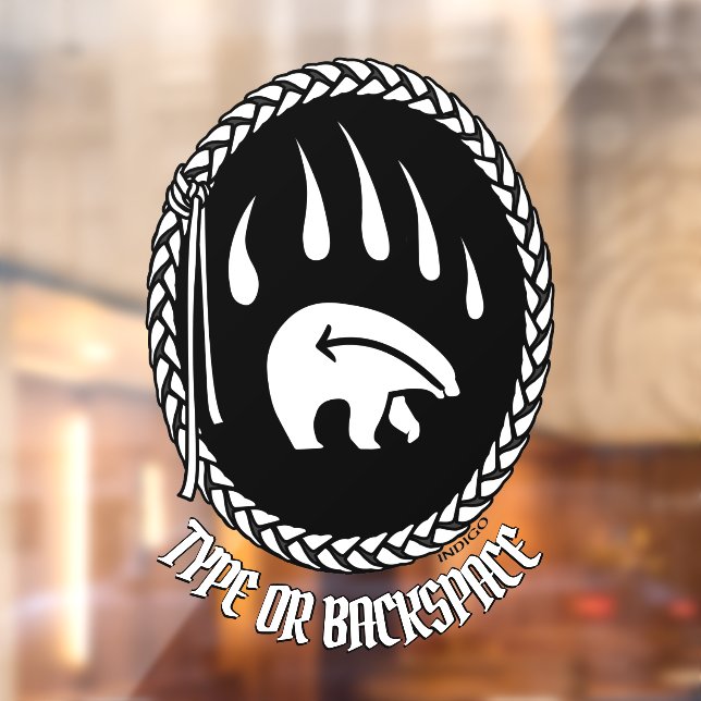 Bear Claw Decal Custom Tribal Art Window Cling (Sheet 2)