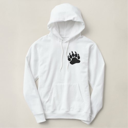 Bear Claw Embroidered Hoodie