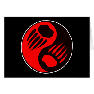Bear Claw Yin Yang Black Cards