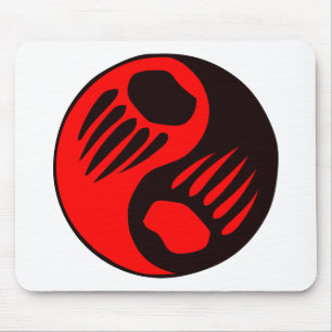 Bear Claw Yin Yang Mouse Pad