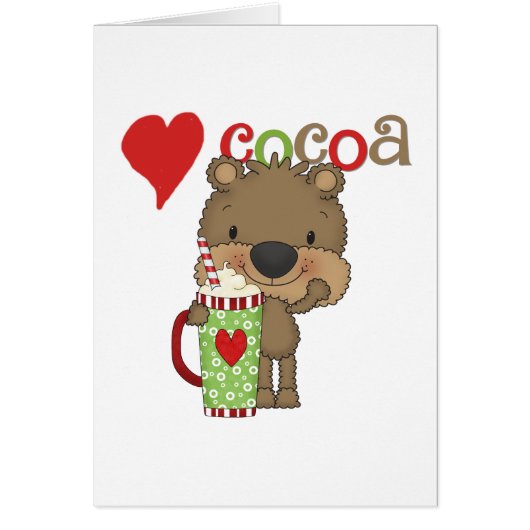 Bear Cocoa Love Holiday Cards (Front)