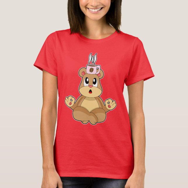 Bear Coffee Cup T-Shirt (Front)