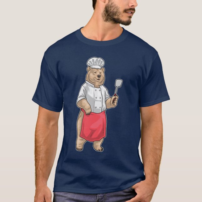 Bear Cook Spatula Cooking T-Shirt (Front)