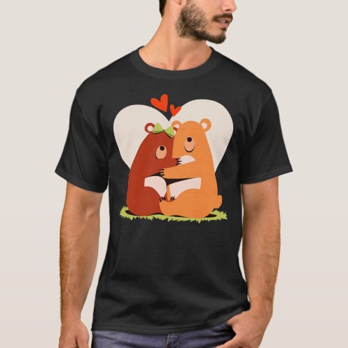 Bear Couple Cute T_Shirt