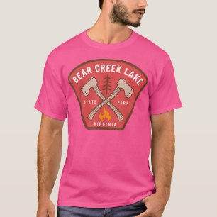 Bear Creek Lake State Park Virginia Camp Fire Vaca T-Shirt