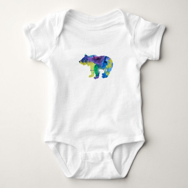 Bear cub baby bodysuit (Front)