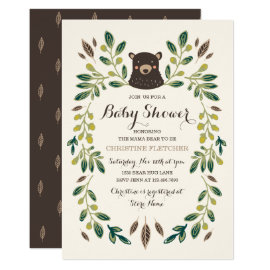 Bear Cub Baby Shower Card
