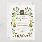 Bear Cub Baby Shower Invitation (Front)