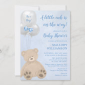 Bear Cub Boy Baby Shower Invitation (Front)