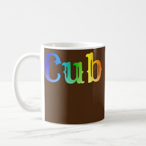 Bear Cub Gay Pride Bear Daddy Rainbow LGBTQ Pride Coffee Mug