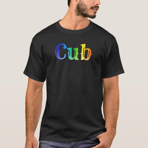 Bear Cub Gay Pride Bear Daddy Rainbow Lgbtq Pride T_Shirt