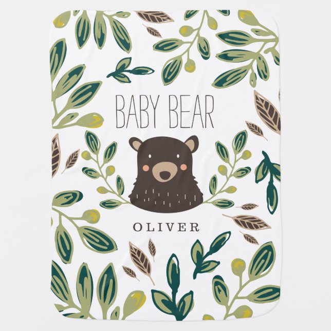Bear Cub Stroller Blanket (Front)
