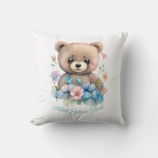 Bear Cub Throw Pillow