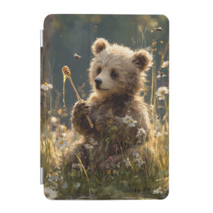 Bear Cub with Honey in a Wildflower Meadow iPad Mini Cover
