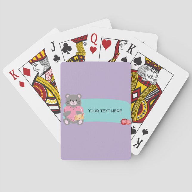 BEAR  CUSTOMIZABLE  POKER CARDS (Back)