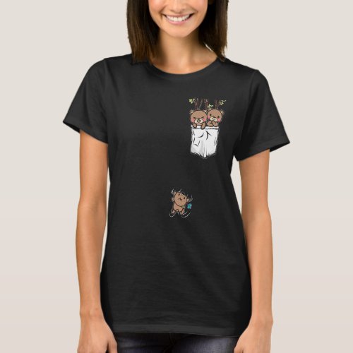 Bear   Cute Bear Pocke for Kids Bear T_Shirt