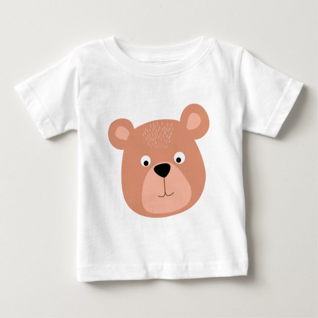 Bear cute face baby T-Shirt (Front)