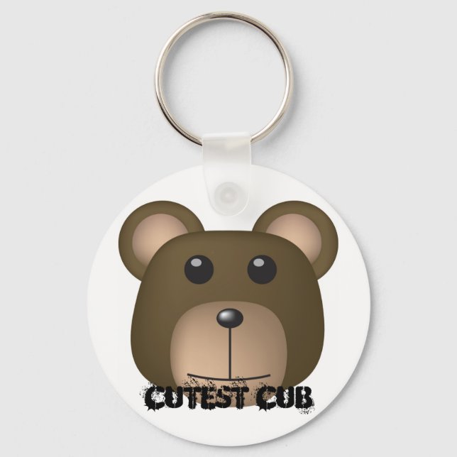 Bear, Cutest Cub Keychain (Front)