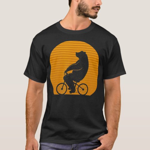 Bear Cycling Bicycle  T_Shirt