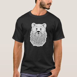 Bear D  Bearded Bear Novelty T-Shirt