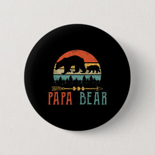 Bear Daddy Funny Mens Fathers Day Gift-idea Button