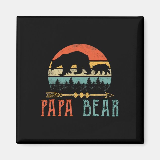 Bear Daddy Funny Mens Fathers Day Gift-idea  Magnet (Front)