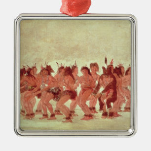 Bear Dance Metal Ornament