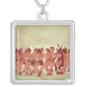 Bear Dance Silver Plated Necklace