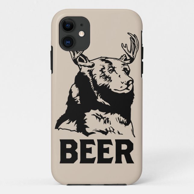 Bear + Deer = Beer Case-Mate iPhone Case (Back)