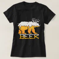 Bear + Deer = Beer Brewers Work Shirt Charcoal / Small