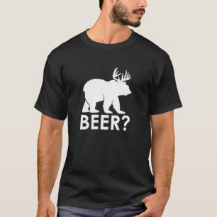 Bear Deer Beer Funny T-Shirt