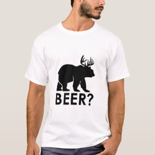 Bear + Deer = Beer Brewers Work Shirt Charcoal / Small