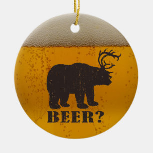 Bear, Deer or Beer? Ceramic Ornament