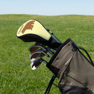 Bear Design Any Colour Background Golf Head Cover