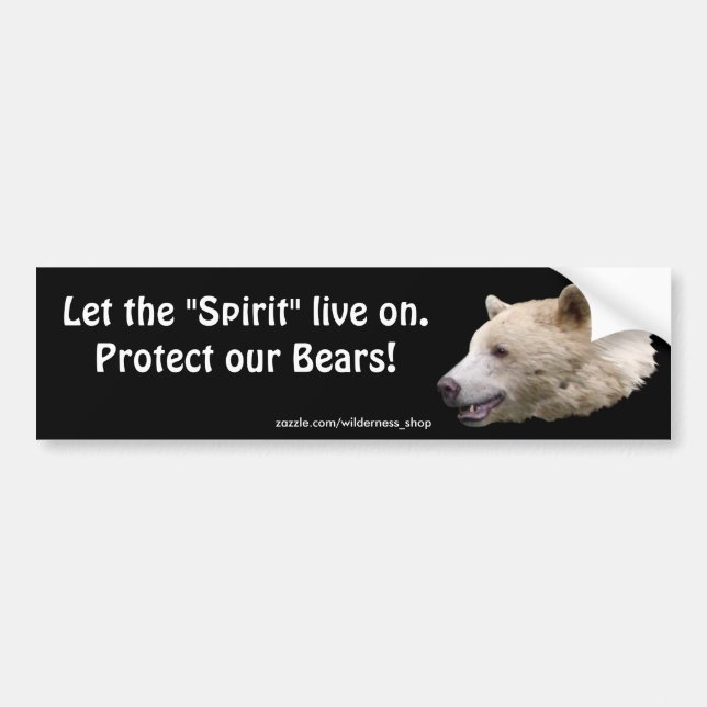 Bear Design for Animal and Wildlife-Supporters Bumper Sticker (Front)