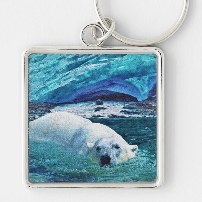 Bear Design for Animal and Wildlife-Supporters Keychain (Front)