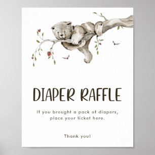 Bear Diaper Raffle Poster